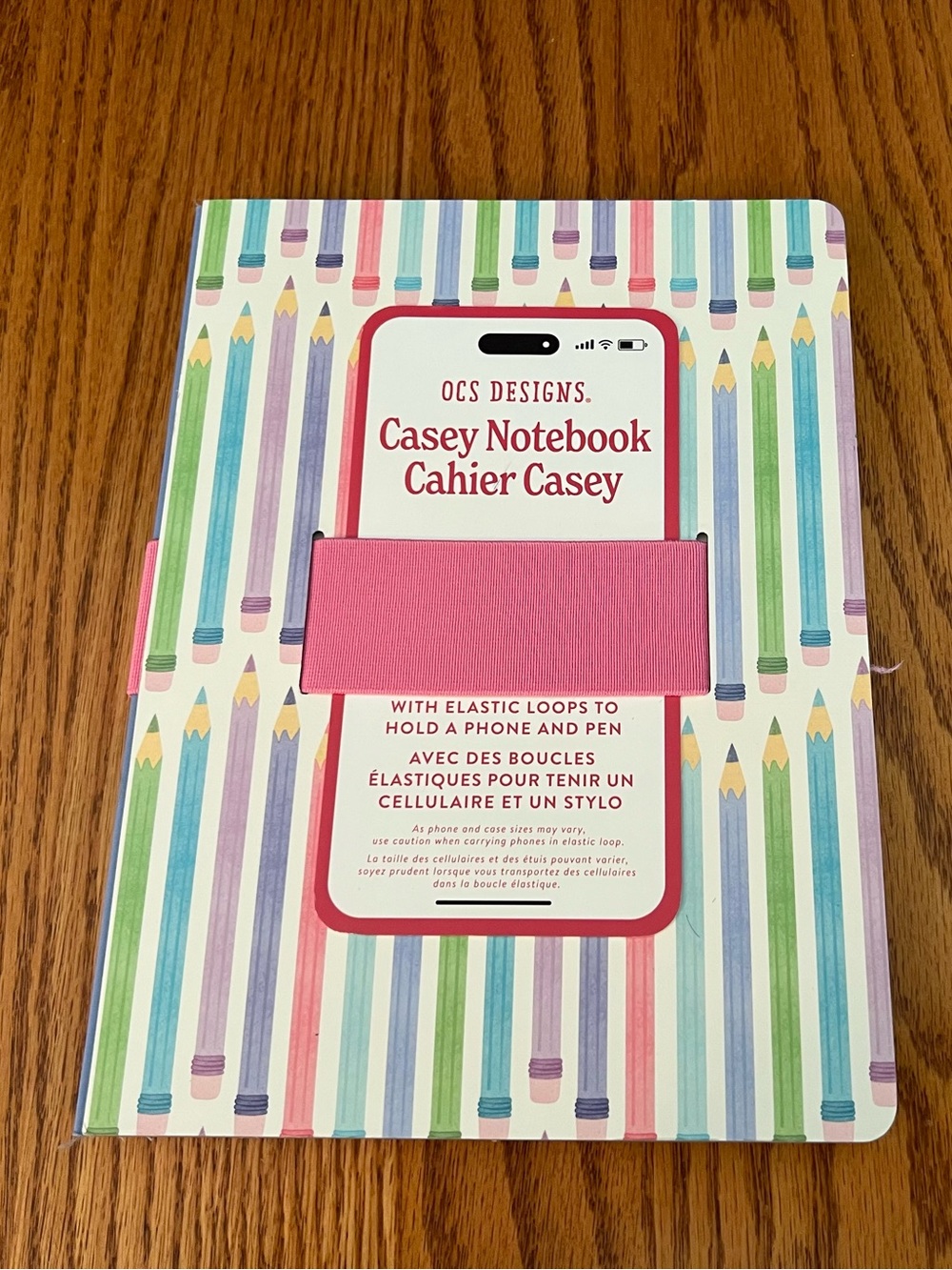 OCS Designs Casey Notebook Hardcover Journal in Pastel Colored Pencils
